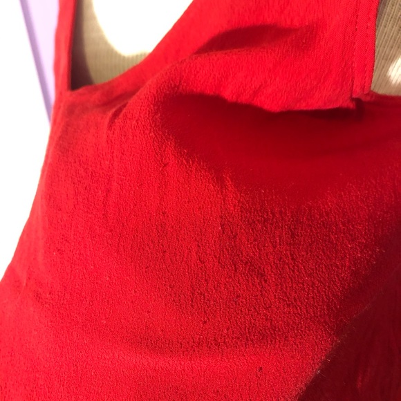 Cherry red Wilfred tie back tank top - Picture 3 of 4